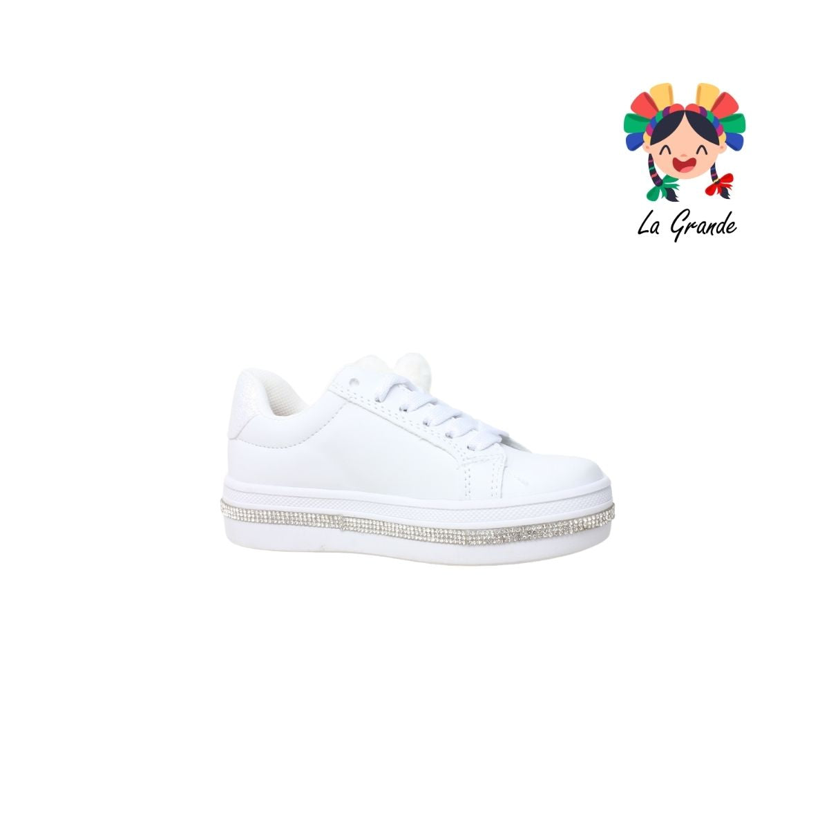 1906 FRIDAYS Blanco Blanco Sint Conejo Tenis Casual para Niña y Dama