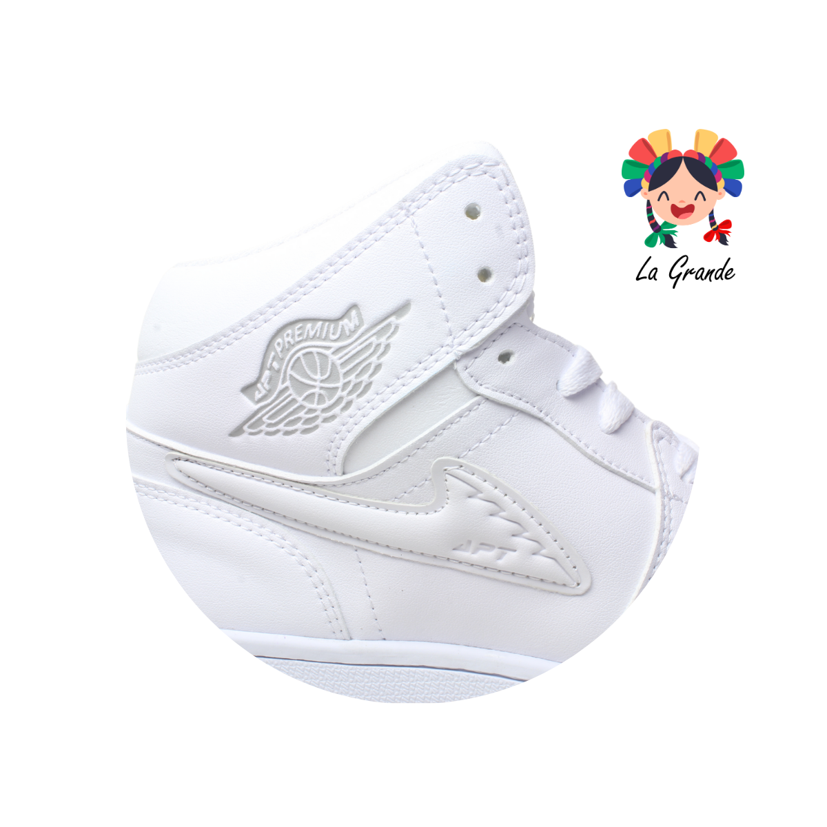 023 APT Blanco Blanco Tenis Casual para Dama, Joven y Caballero