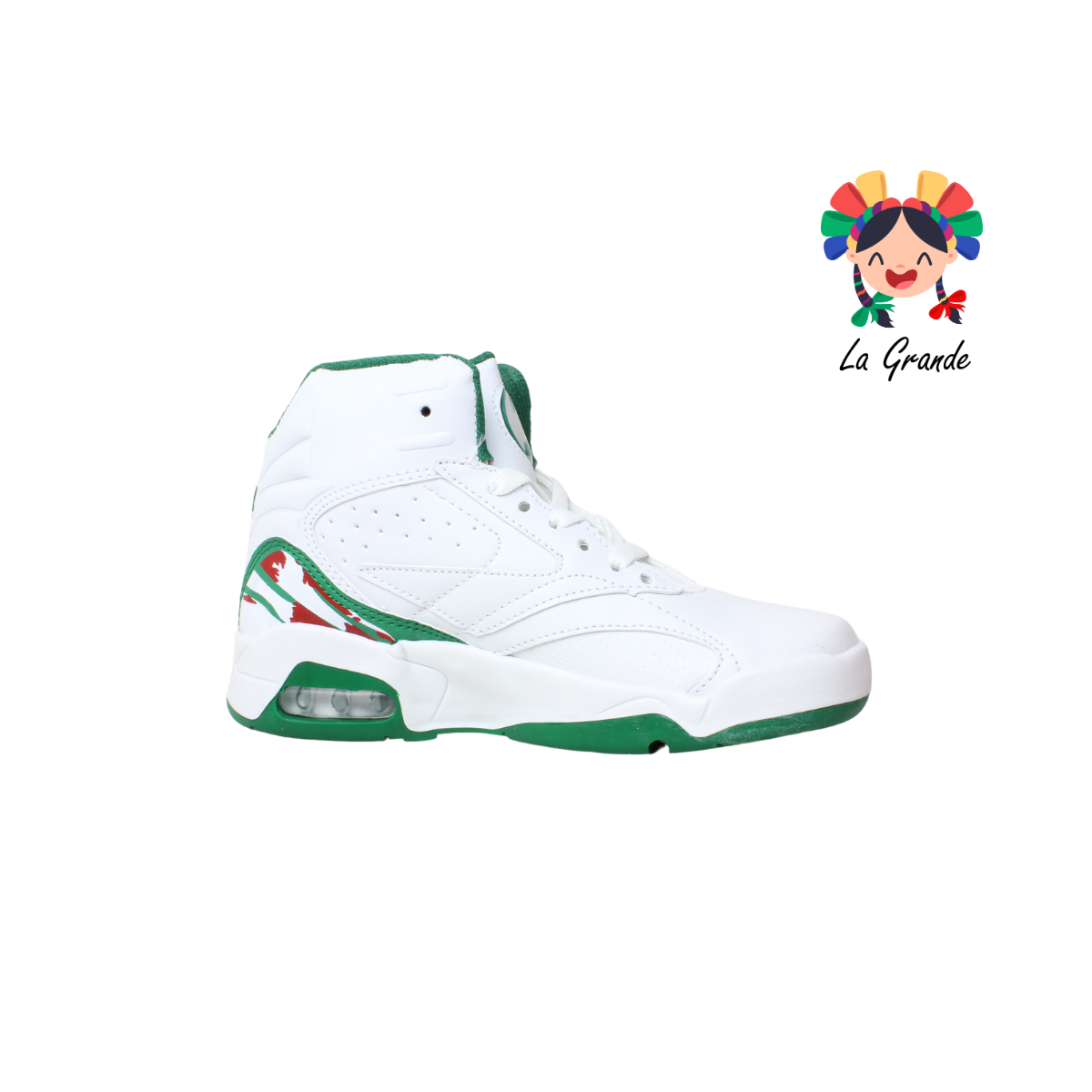 04 CASH ONE Blanco Verde Tenis Casual para Dama y Joven