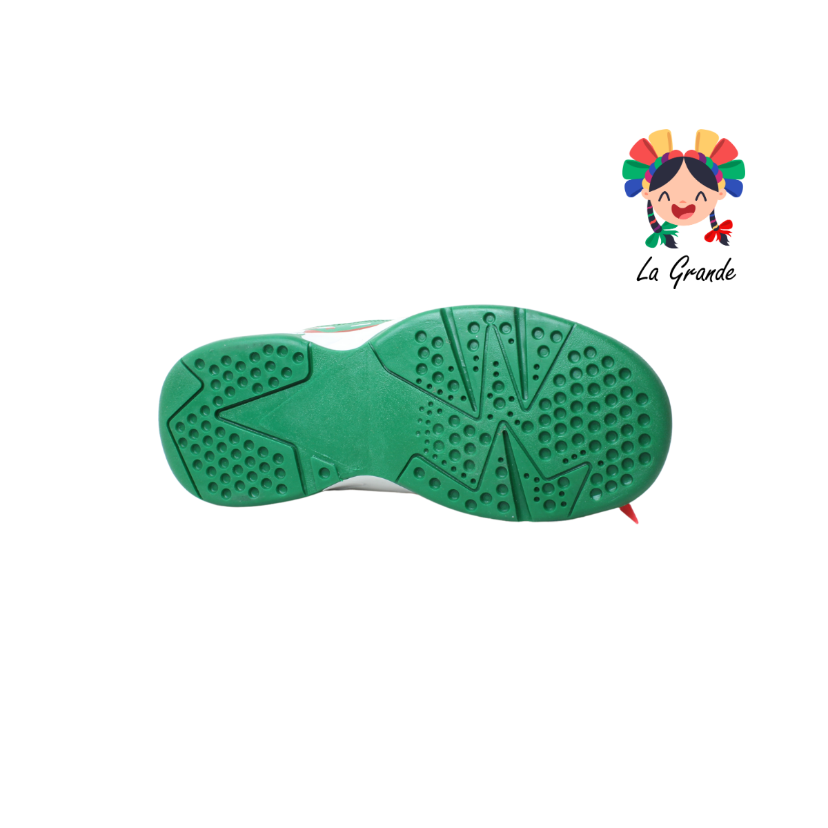 04 CASH ONE Blanco Verde Tenis Casual para Dama y Joven