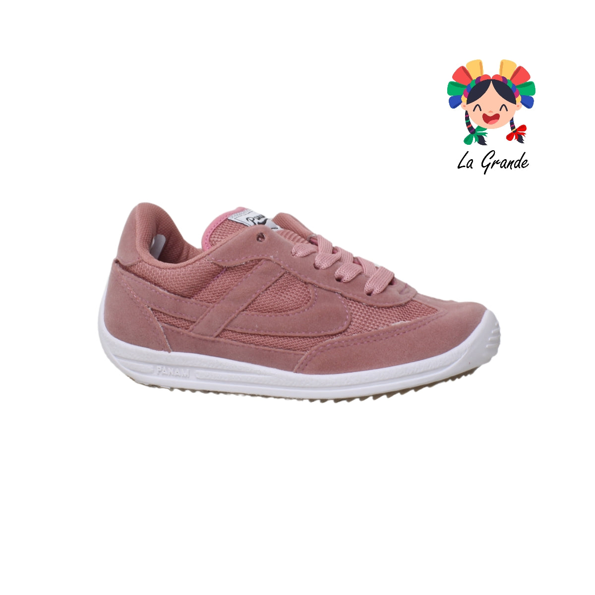 010838 PANAM Palo de Rosa Textil Tenis Casual Original para Dama