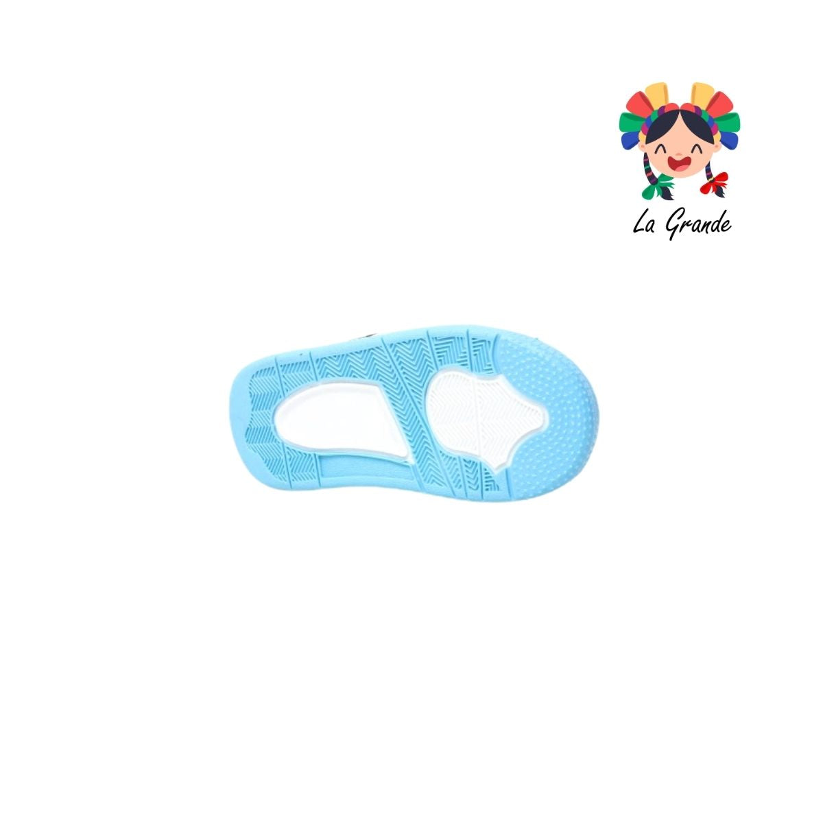 20000 PAOLA RAMIREZ Blanco Azul Tenis Casual para Niña y Niño
