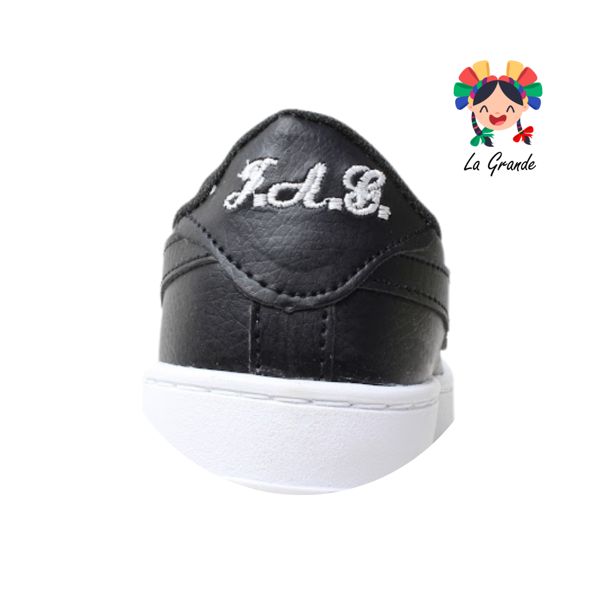 2000 JAG SPORT Bco Ngo Bco Sintético Tenis Casual para Niña y Niño