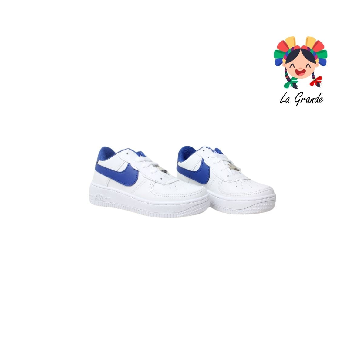 2000 JAG SPORT Blanco Rey Sintético Tenis Casual para Niña y Niño