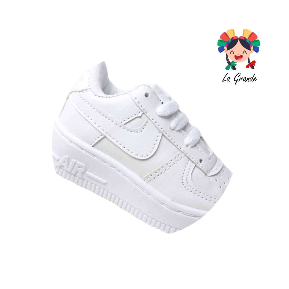 2000 JAG SPORT Blanco Total Sint Tenis Escolar para Niña y Niño