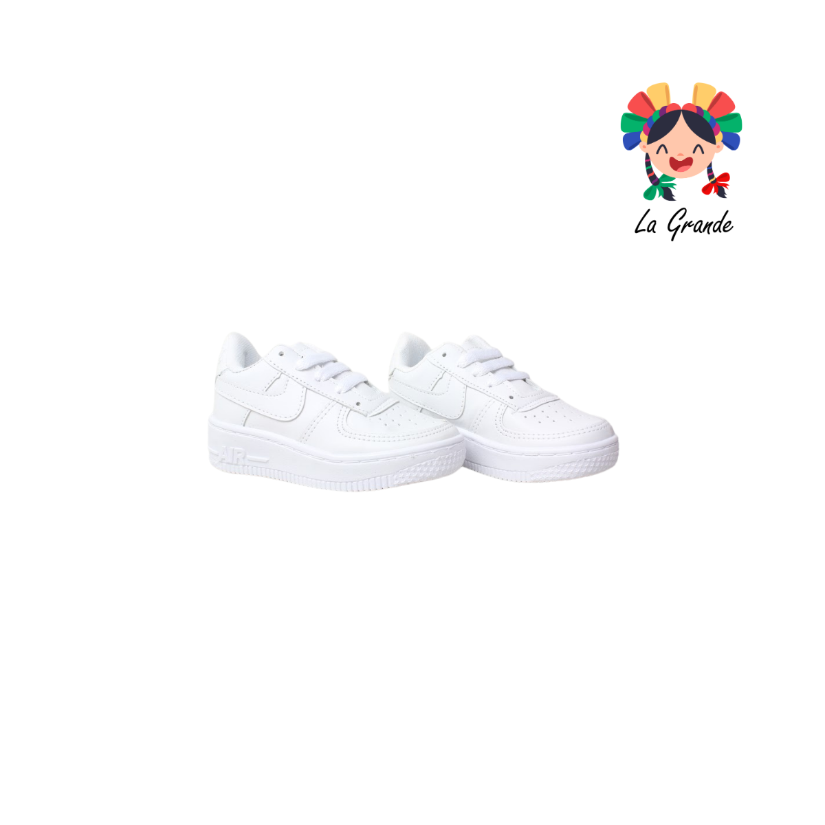 2000 JAG SPORT Blanco Total Sint Tenis Escolar para Niña y Niño