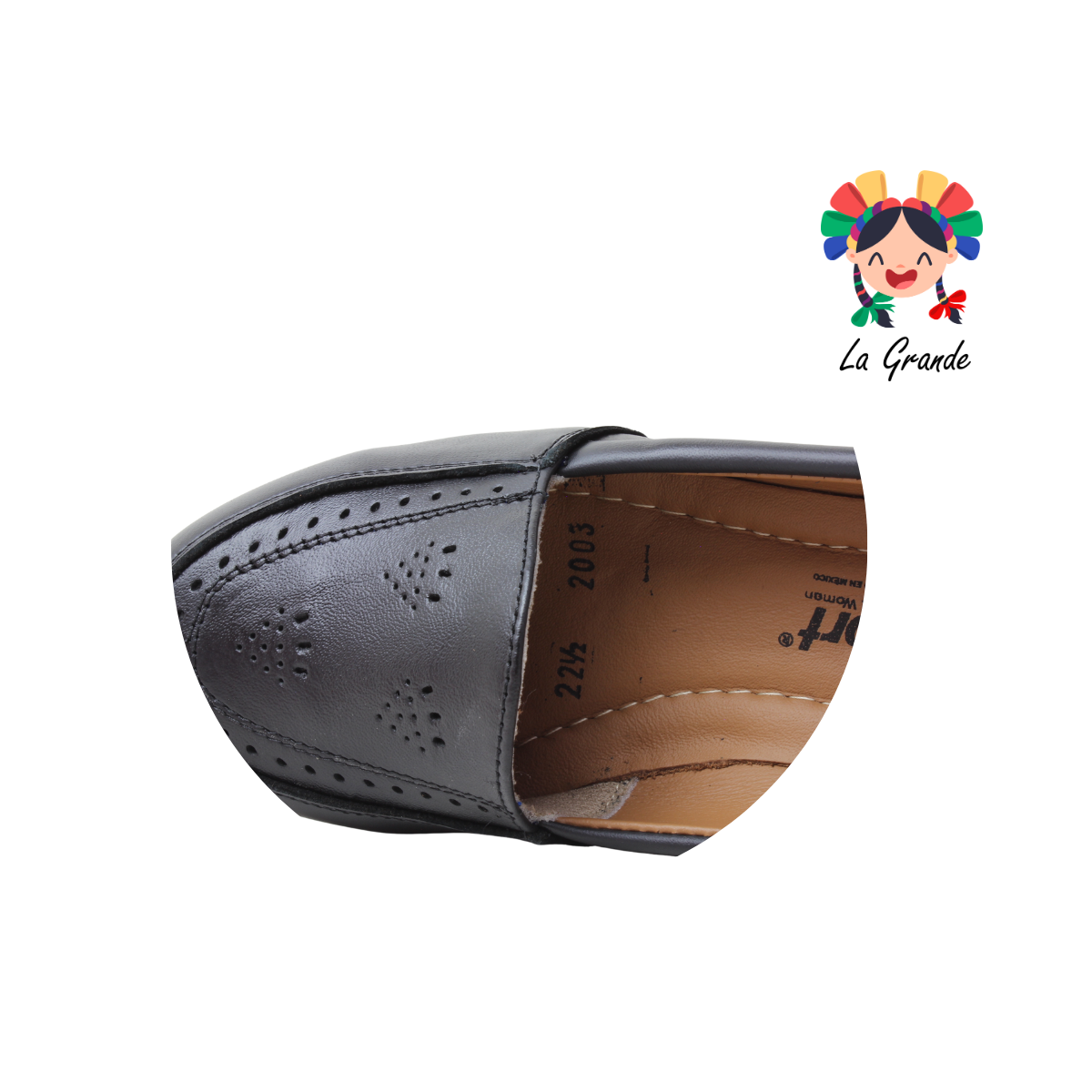 2003 MAXI CONFORT Negro Piel Zapato Casual para Dama