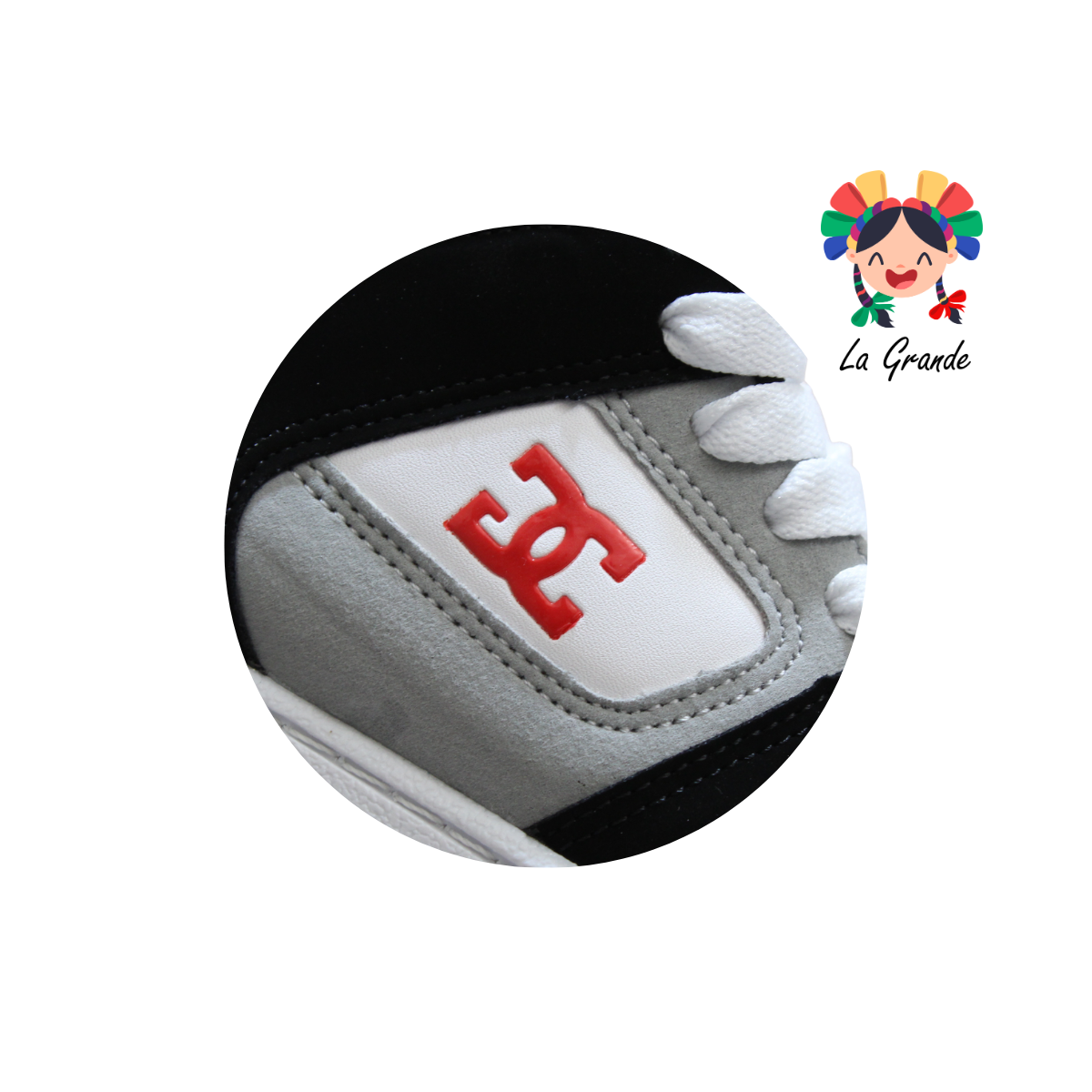 850 GMC Ngo Bco Gris Tenis Casual para Niño