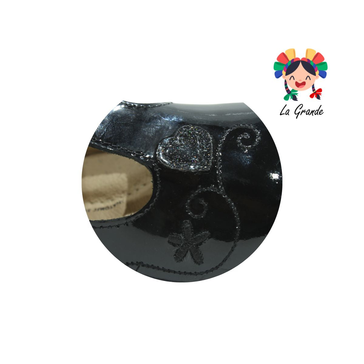 2020 DOGI Negro Charol Piel Zapato Escolar para Niña
