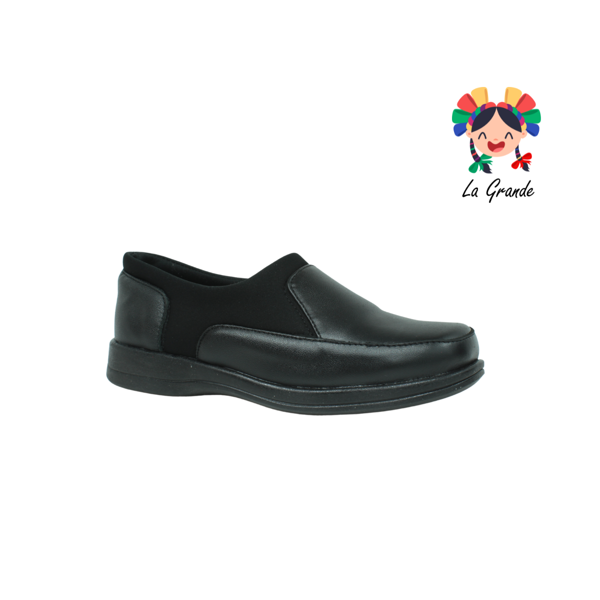 2020 NUBE Negro Piel Zapato Confort para Dama