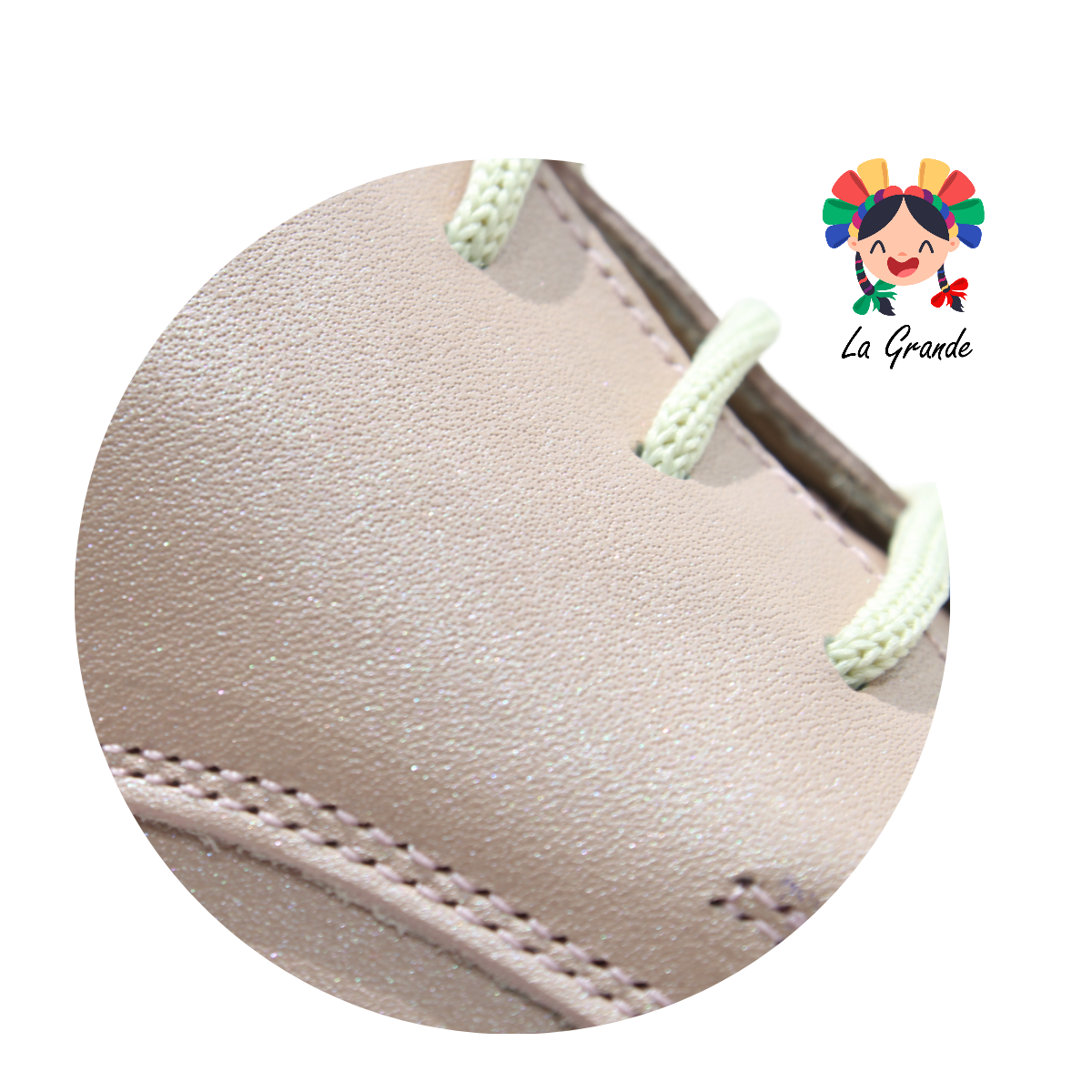 2806 DOGI Rosa Piel Zapato Casual para Niña y Dama