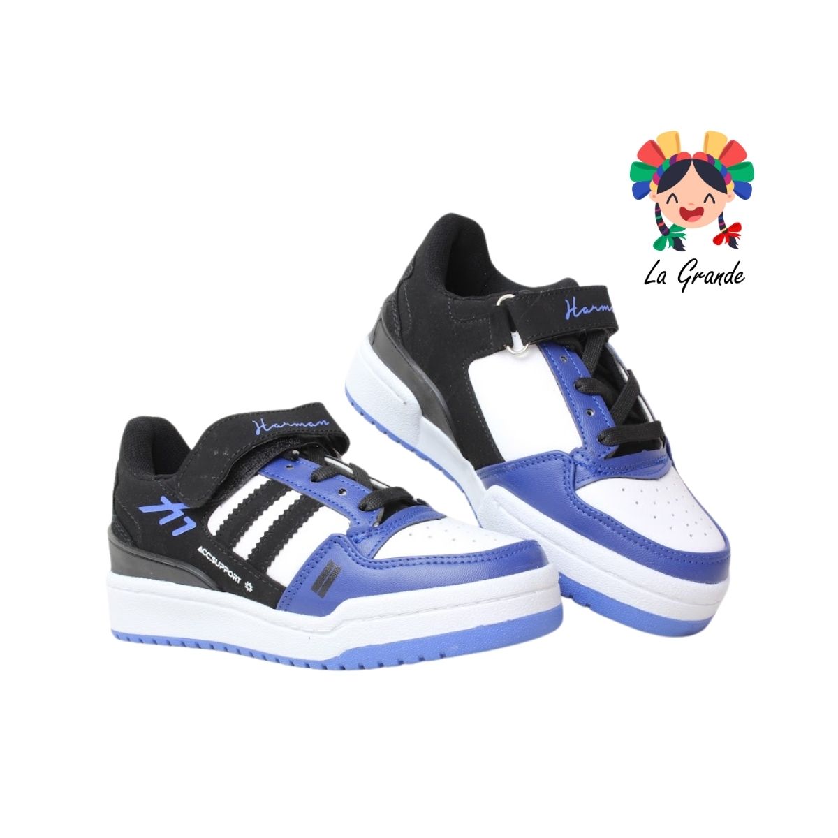 2023 HARMAN Ngo Rey Bco Nbk Tenis Casual para Dama y Joven