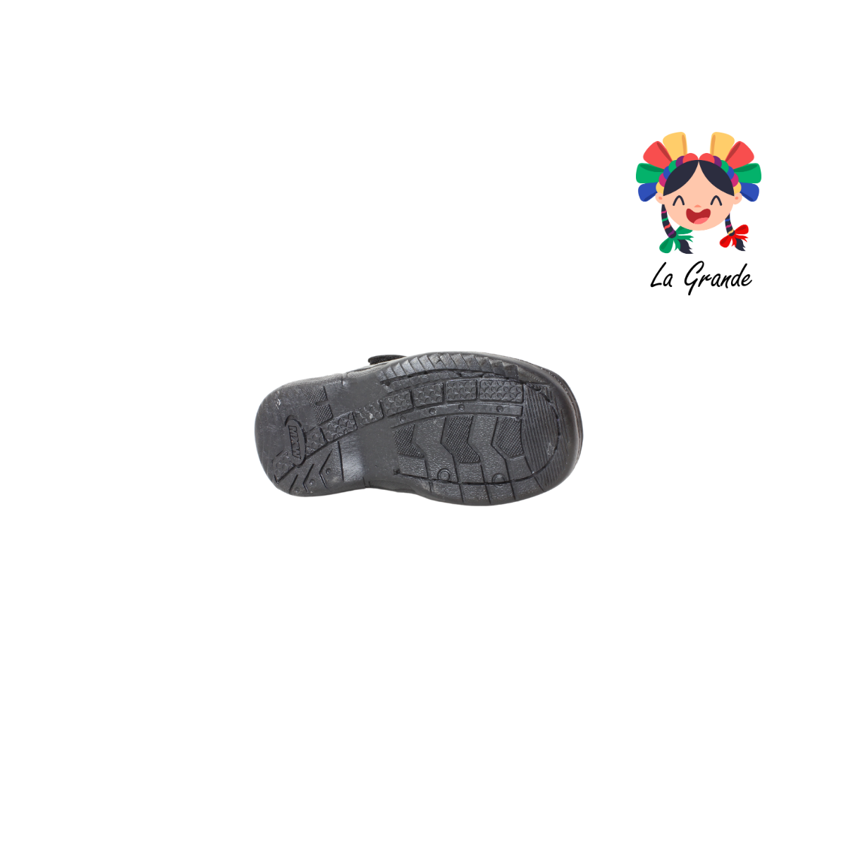 2024 MAXI WELL Negro Piel Zapato Escolar para Niño