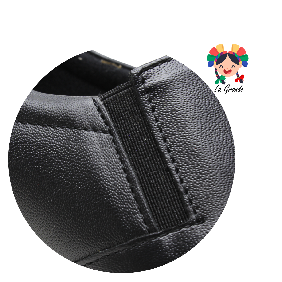 2025 NUBE Negro Piel Zapato Confort para Dama