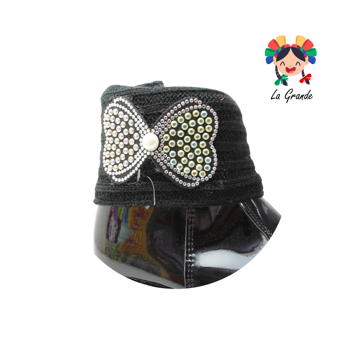 2025 ROCHART'S Negro Charol Bota Casual para Bebé y Niña