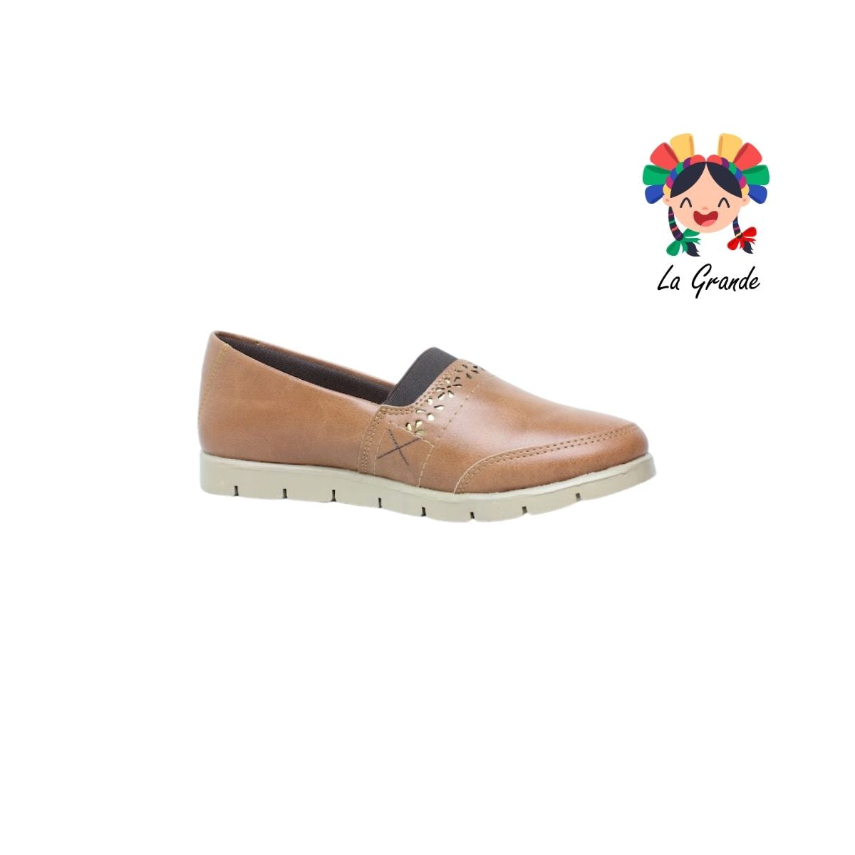 2030 CARTIAN Tan España Zapato Casual para Dama