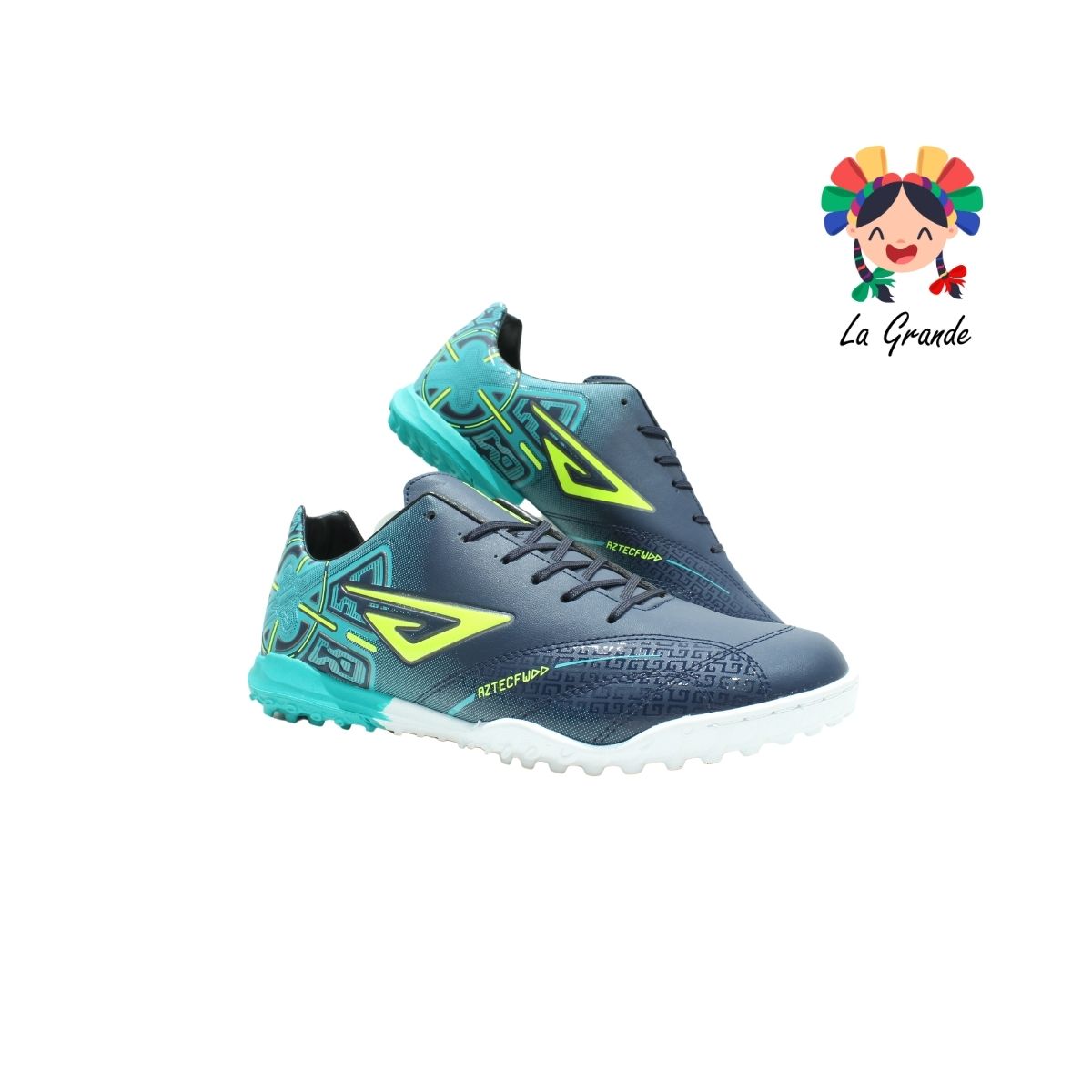 2034M UNION Mno Verde Agua Tenis de Fútbol Rápido para Caballero