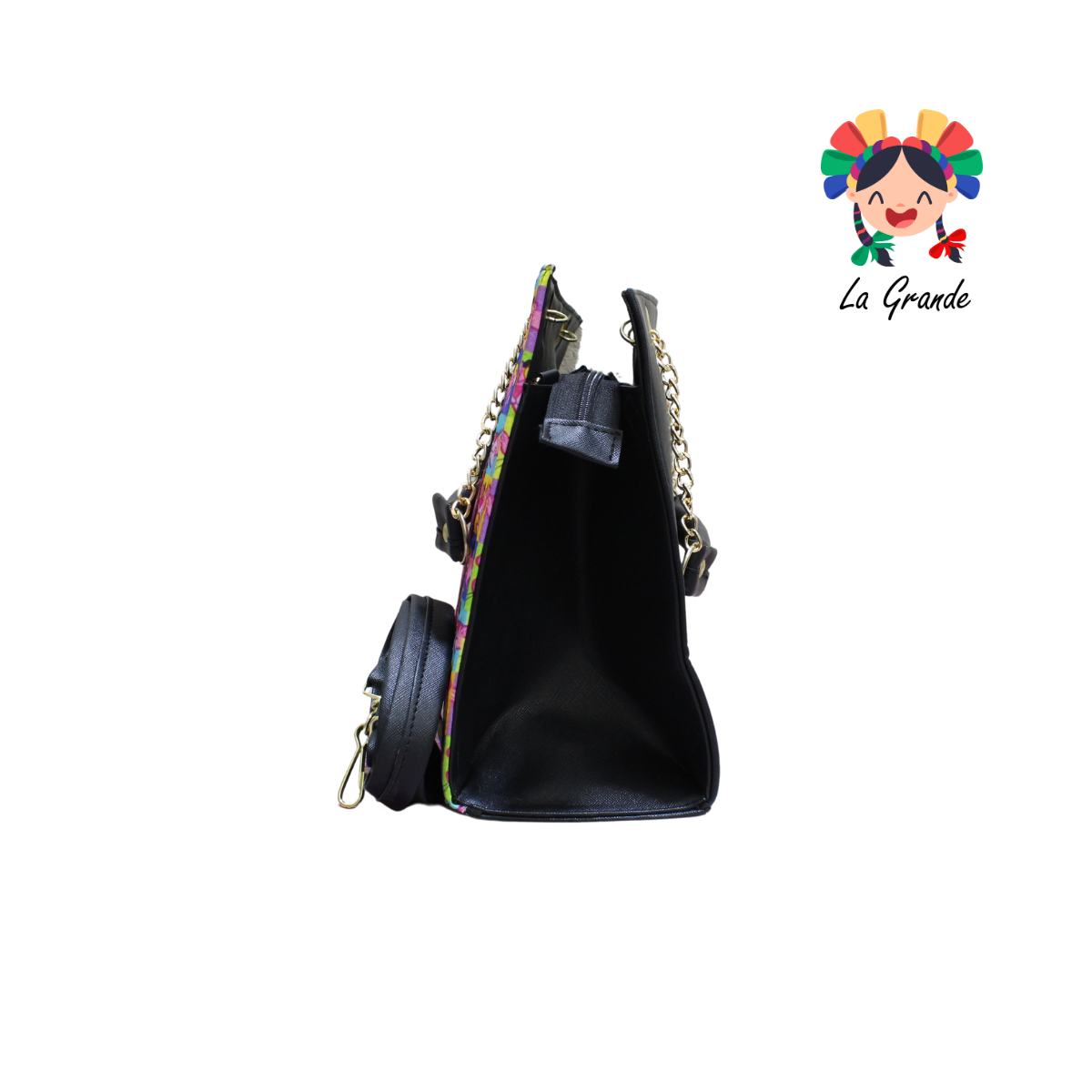 038 Felina Rosa LUCCIANA Bolsa En Color Rosa Casual Cuadrada Con Cadena Para Dama
