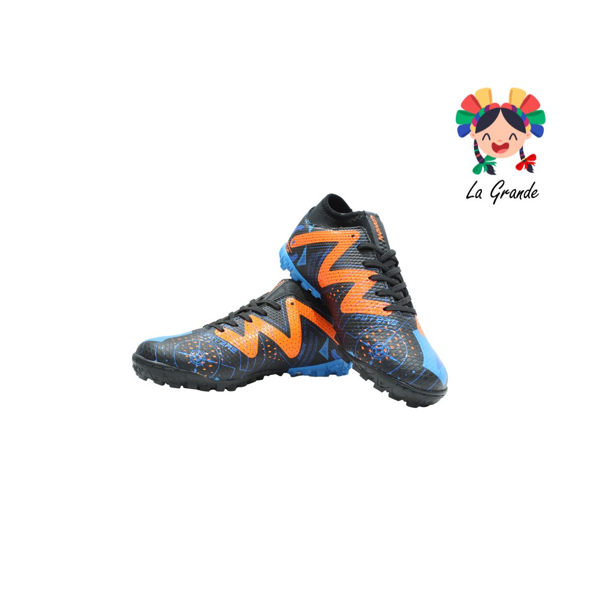 2042M UNION Nego Nja Rey Tenis de Fútbol Rápido para Joven y Dama