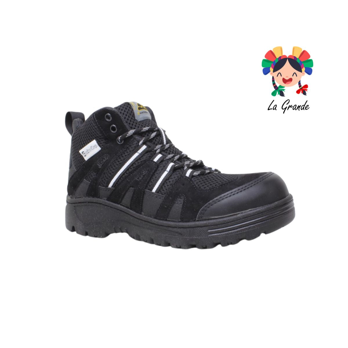 2048 SHADOW Negro Textil Bota Casco Poliamida para Dama, Joven y Caballero