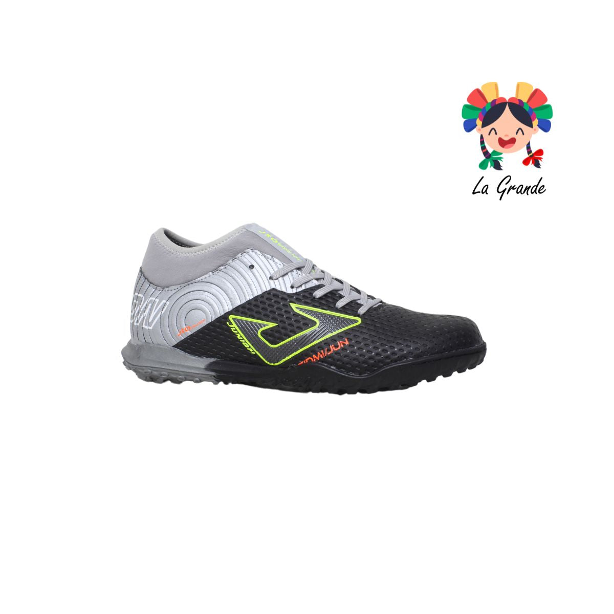 2052M UNION Ngo Plata Oxford Tenis de Fútbol Tachones para Caballero