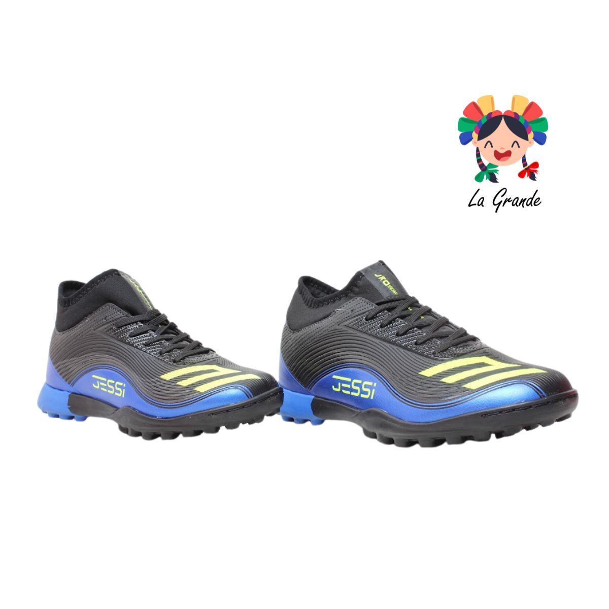 2062 JUNION Ngo Rey Neon Sintético Tenis de Fútbol Rápido para Dama, Jóven y Caballero
