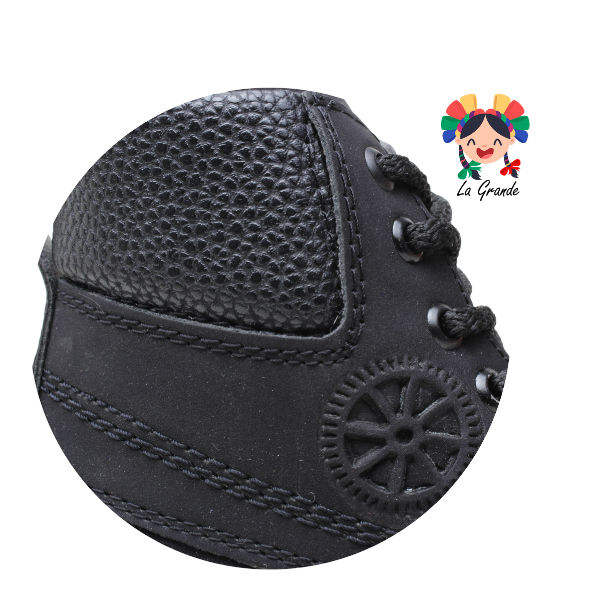 208 KOMANDER Negro Nobuck Bota Casual para Niño, Dama, Joven y Caballero