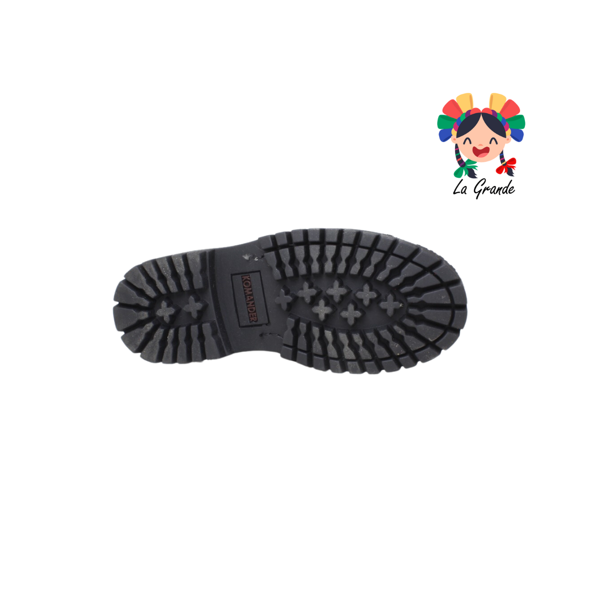 208 KOMANDER Negro Nobuck Bota Casual para Niño, Dama, Joven y Caballero