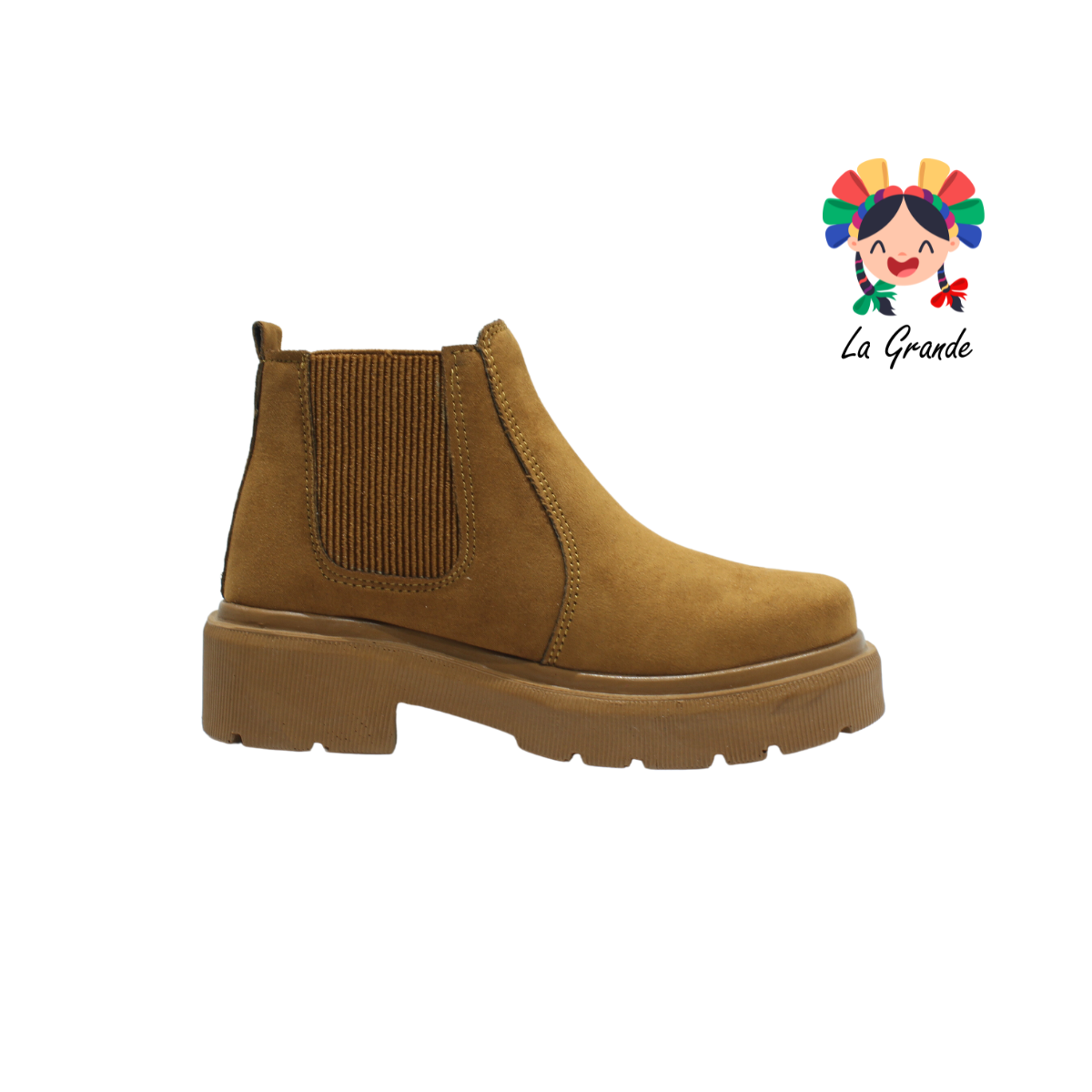 2095 SHADOW Camel Durazno Bota Casual para Niña y Dama