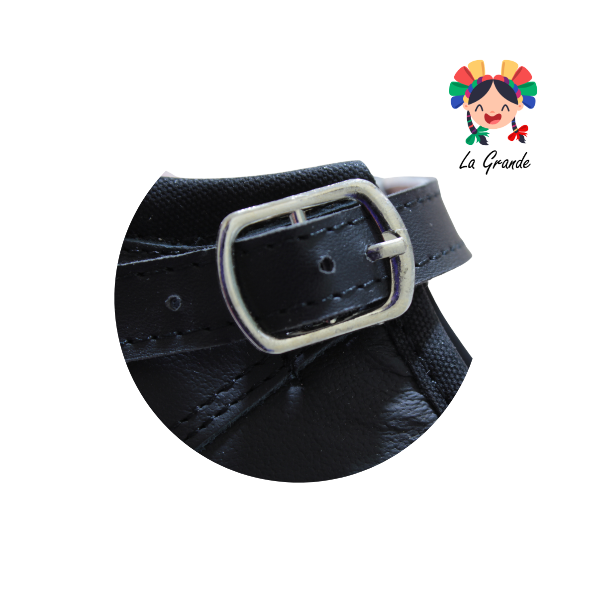 1006 MIA Negro Napa Zapato Escolar para Niña