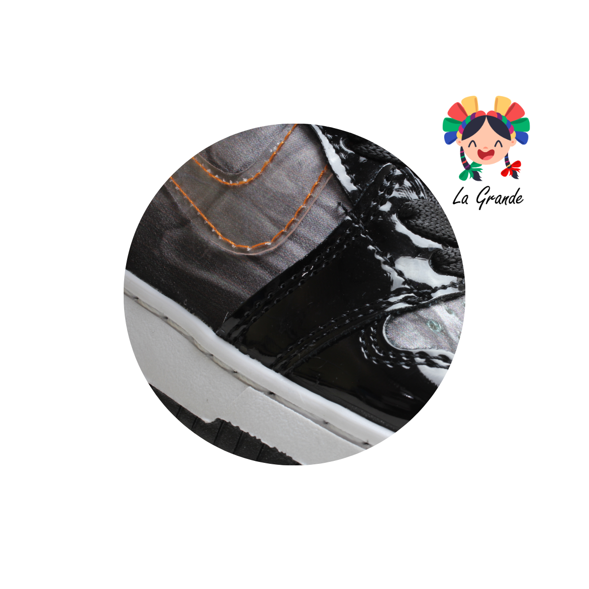 21000 PAOLA RAMIREZ Negro Charol Tenis Casual para Bebe