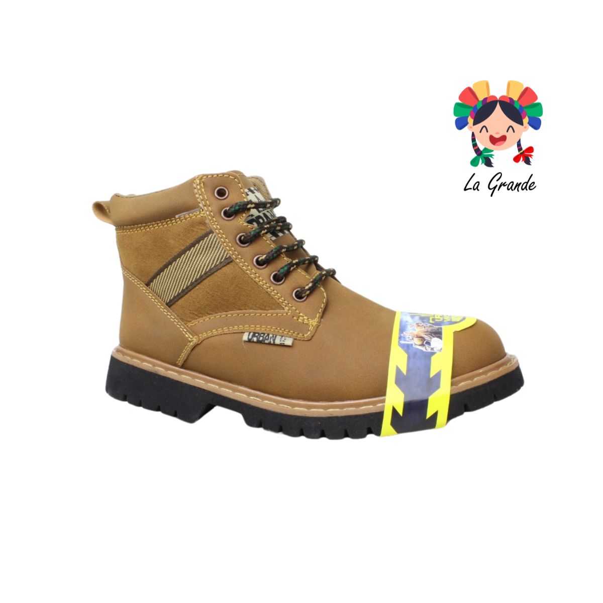 2100 URBAN Tan Cliper Coagulado Sint Bota Industrial con Casco de Acero para Caballero