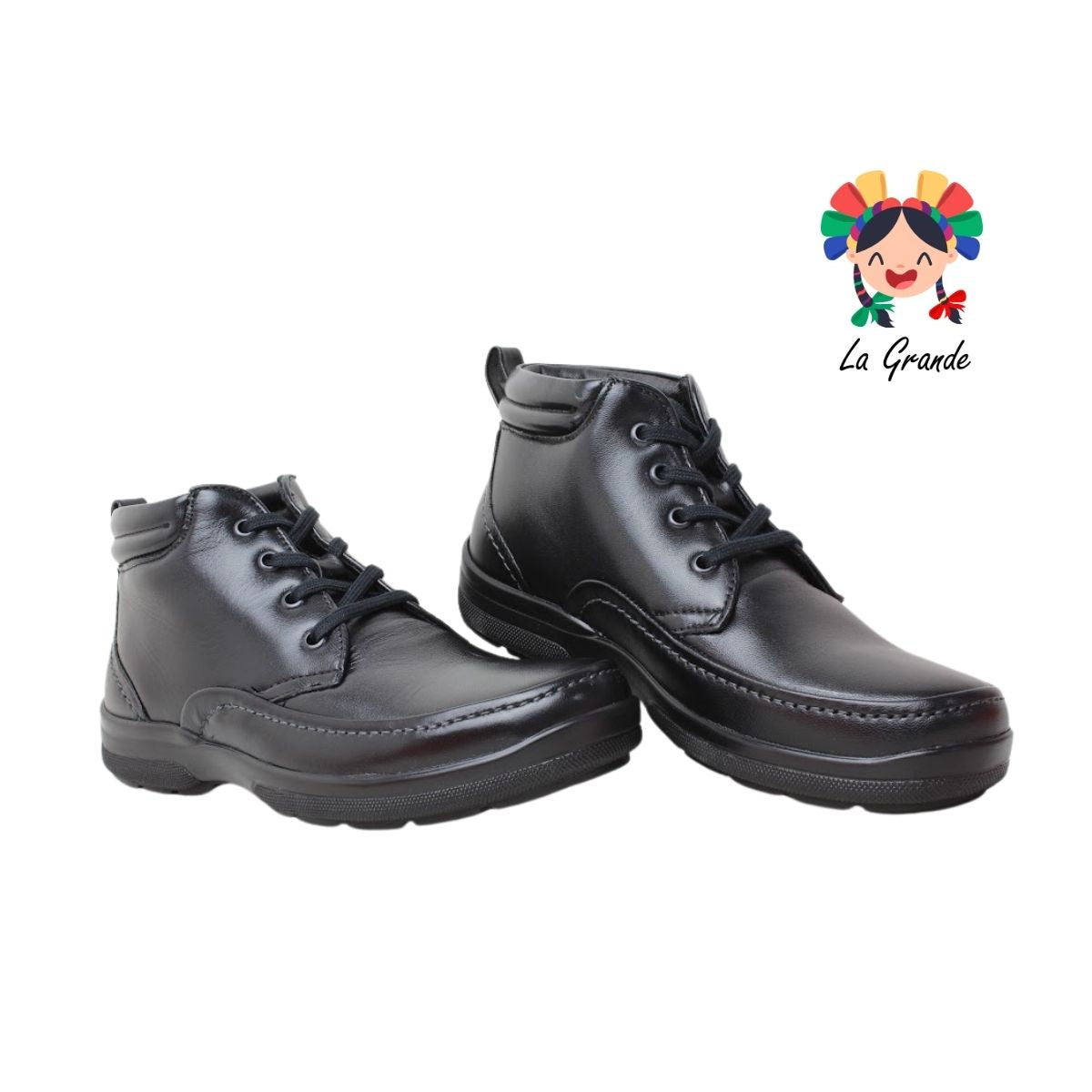 2108 PAZSTOR Negro Borrego Piel Zapato Confort para Caballero