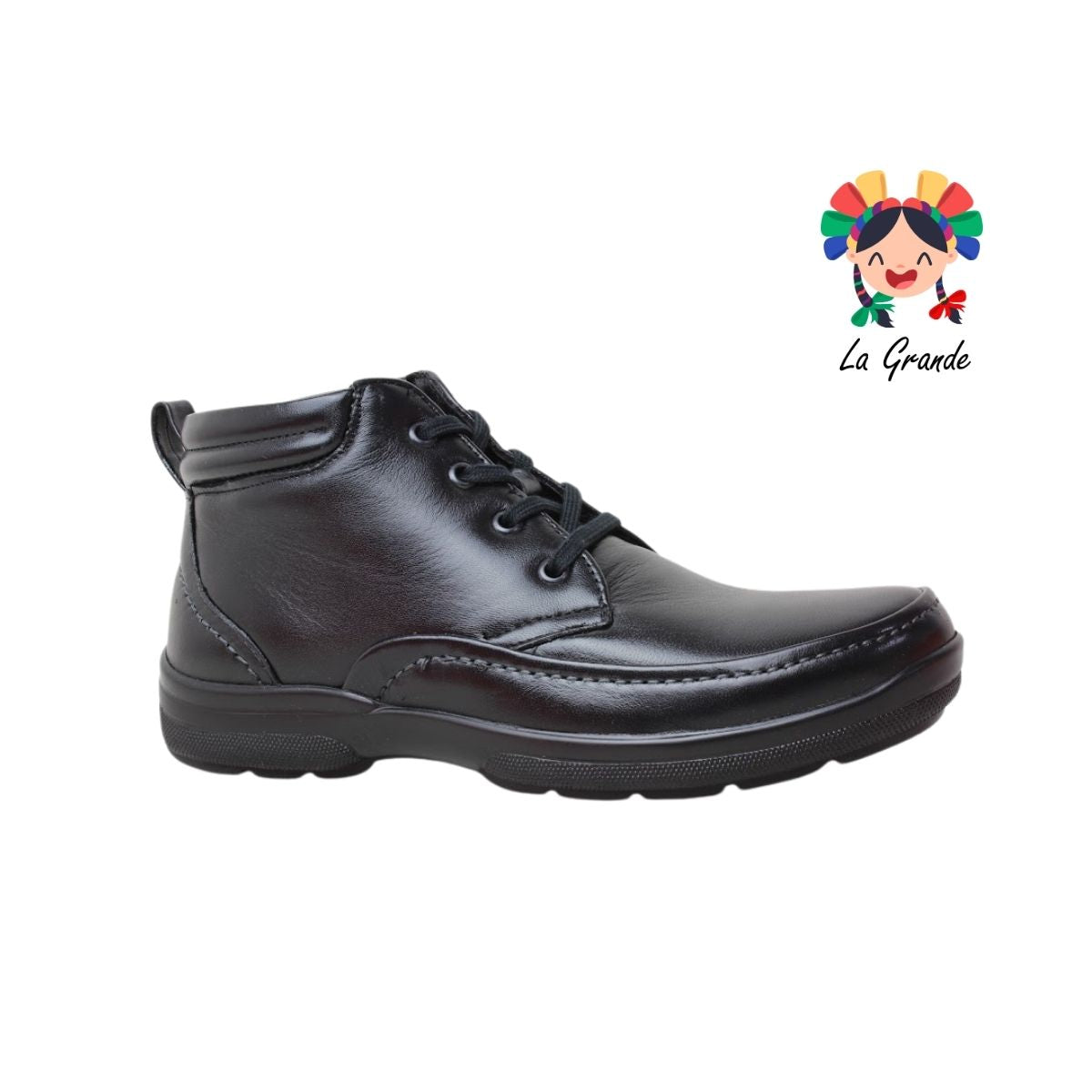 2108 PAZSTOR Negro Borrego Piel Zapato Confort para Caballero