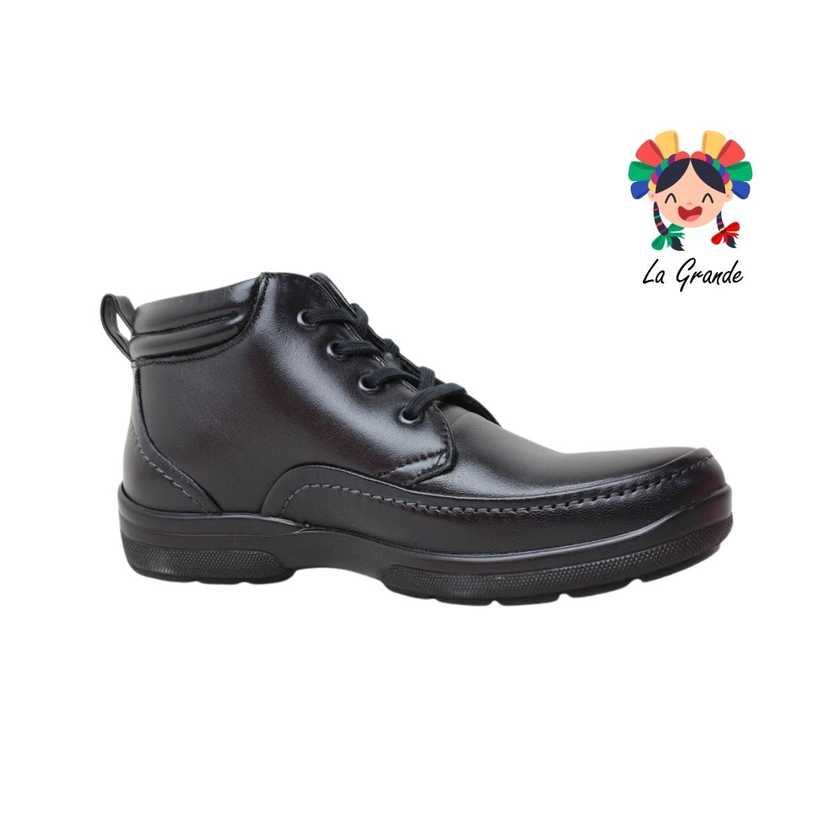2108 PAZSTOR Negro Borrego Piel Zapato Confort para Caballero