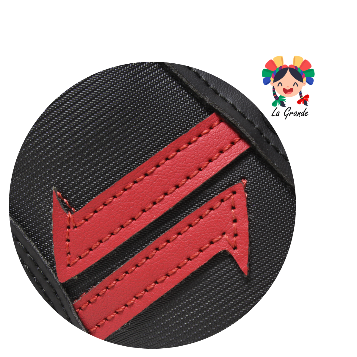 218 LUCHO Negro Sint Tenis Casual de Agujeta para Niño