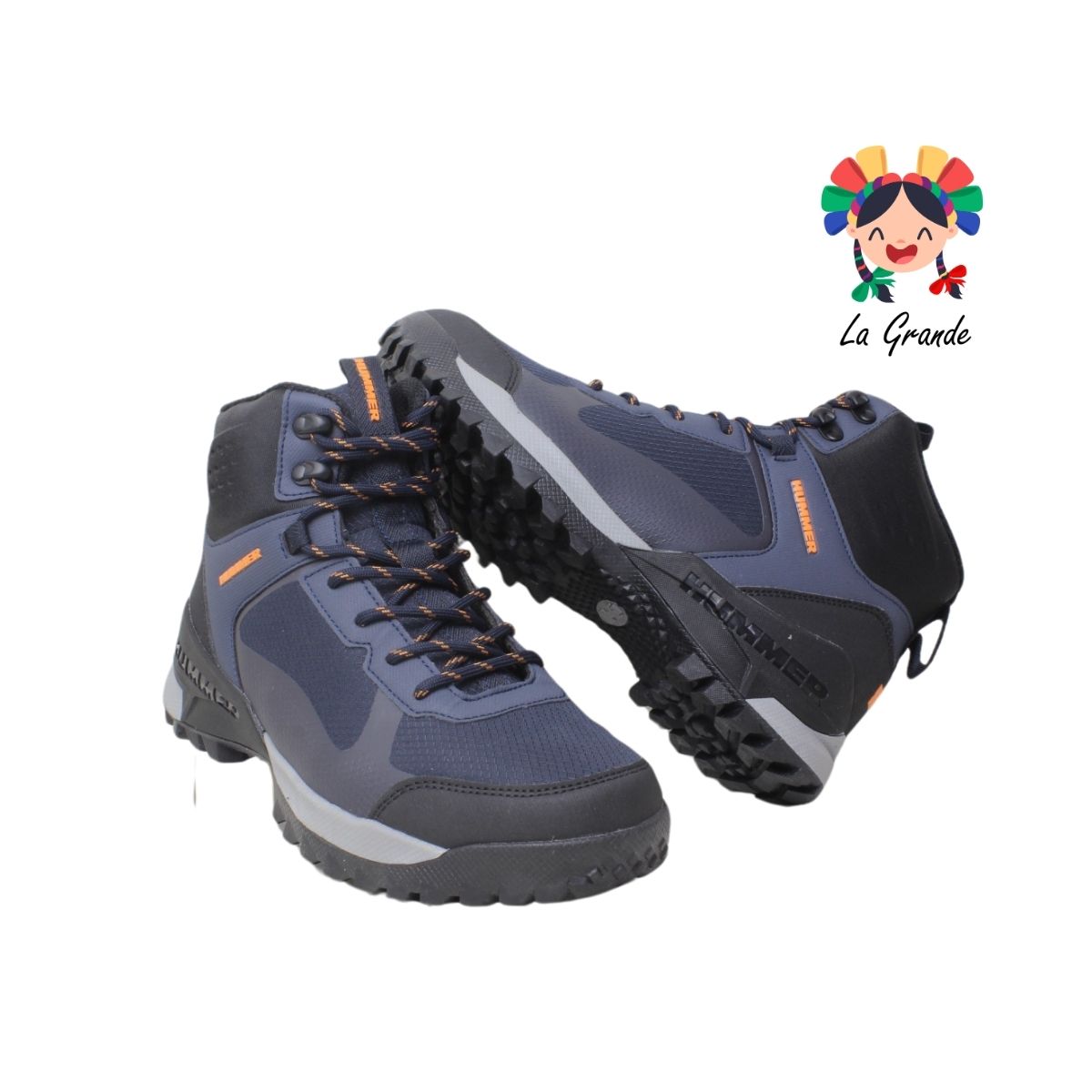 2198 HUMMER Azul Marino Bota para Caballero