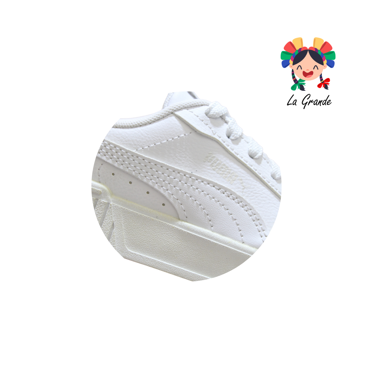 CARINA 2.0 PM Blanco Sintético Tenis Importado Original para Niño y Niña