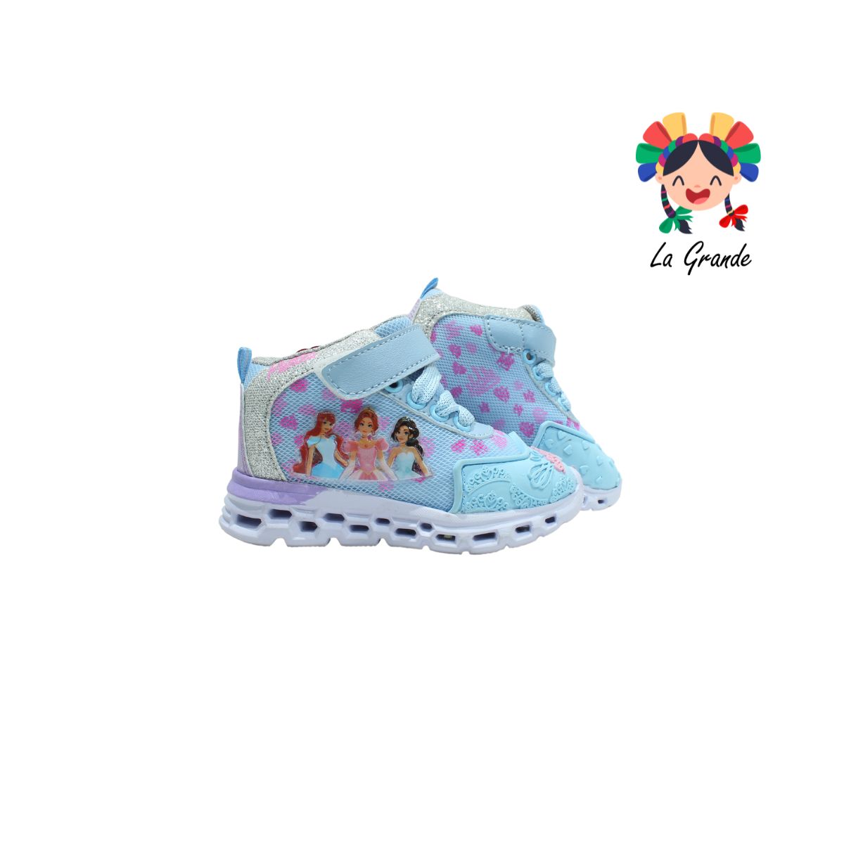 22017 ROJO ARANDANO Azul Cielo Rs Tenis con Luz Led para Bebé