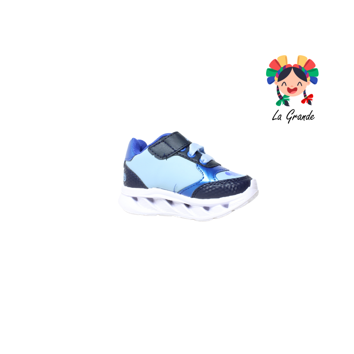 22029 CAPIBARA ROJO ARANDANO Mno Cielo Rey Tenis Casual con Luces para Bebé