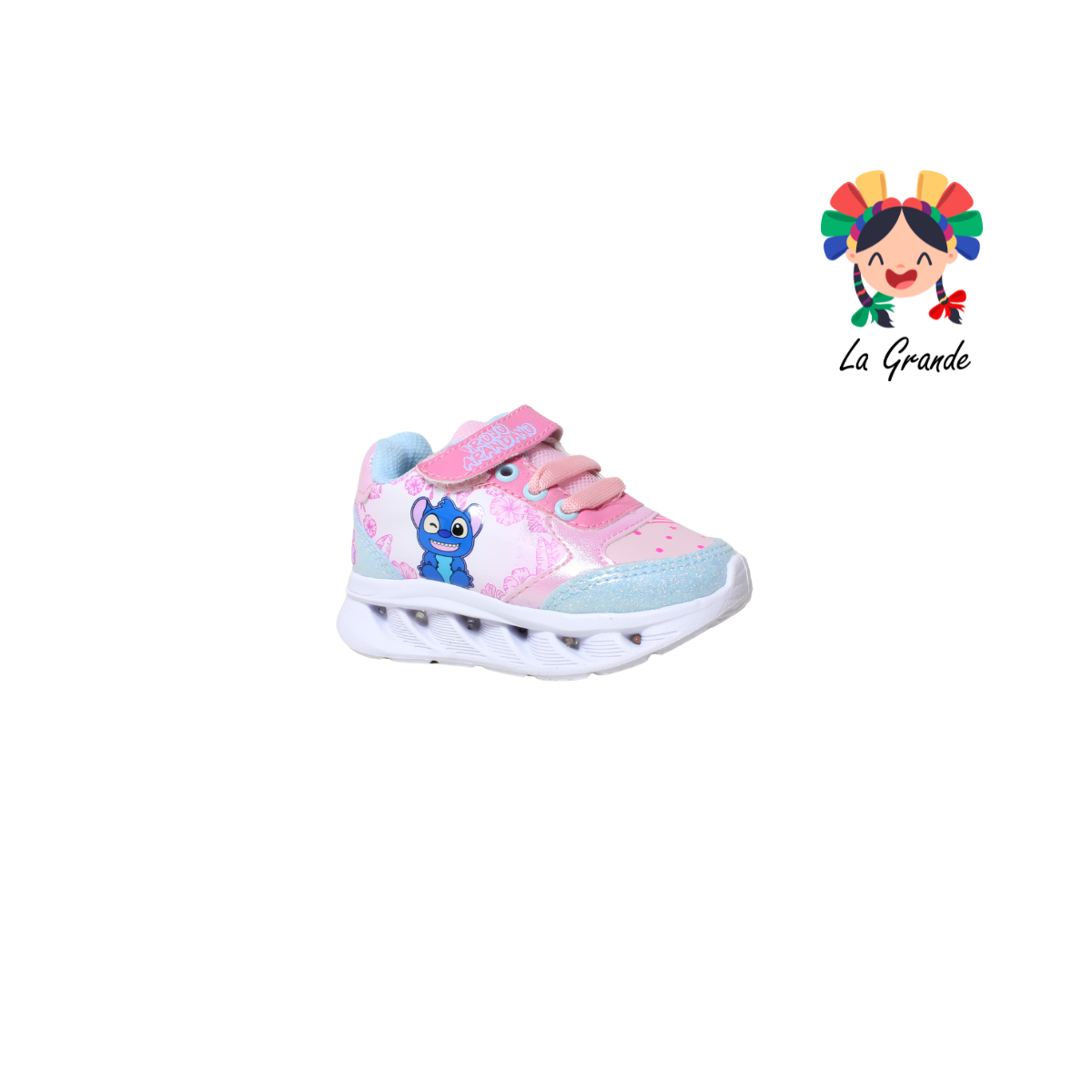 22029 KOALA ROJO ARANDANO Rosa Cielo Tenis Casual con Luces Led para Bebé