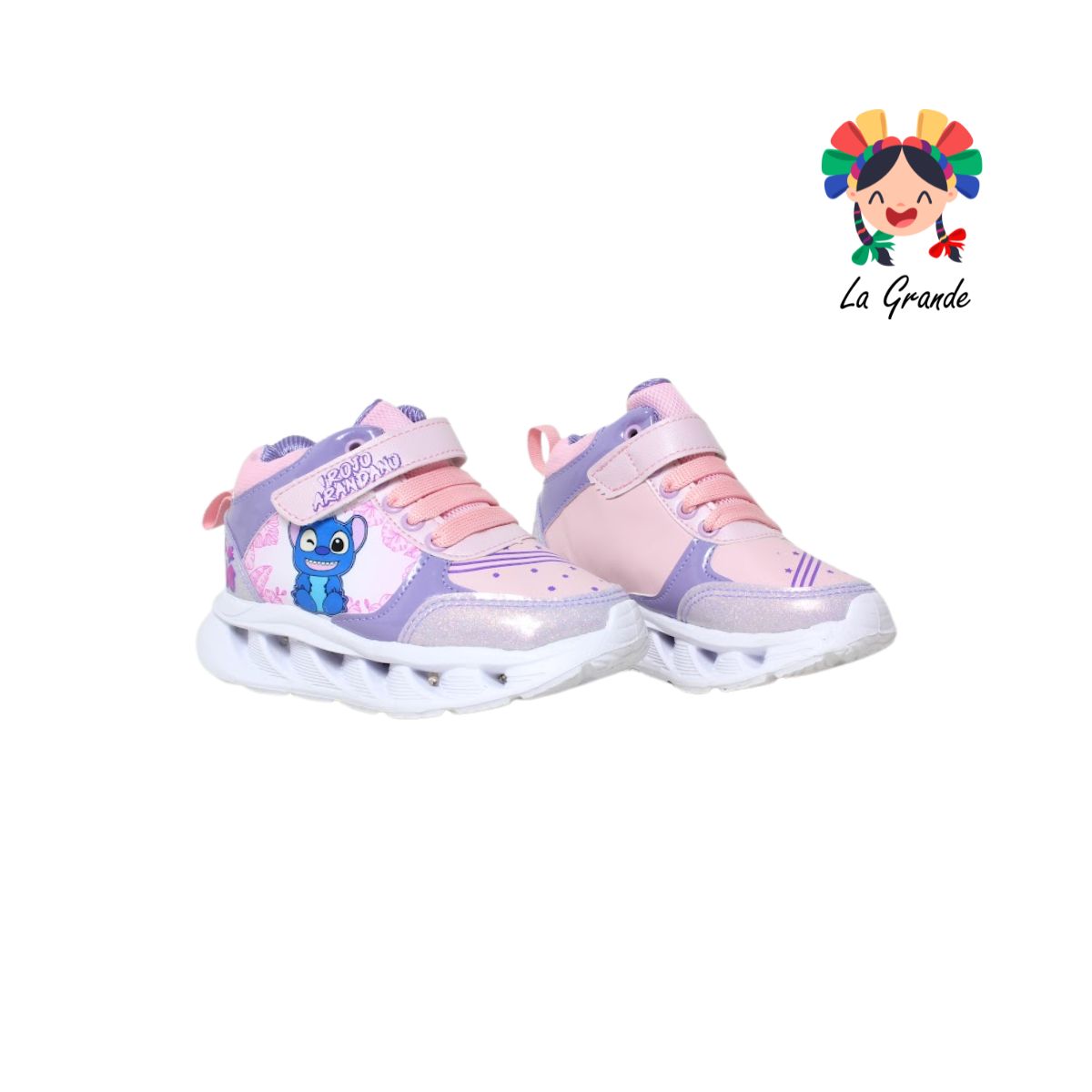 22030 KOALA ROJO ARANDANO Lila Rosa Tenis Casual con Luces para Bebé