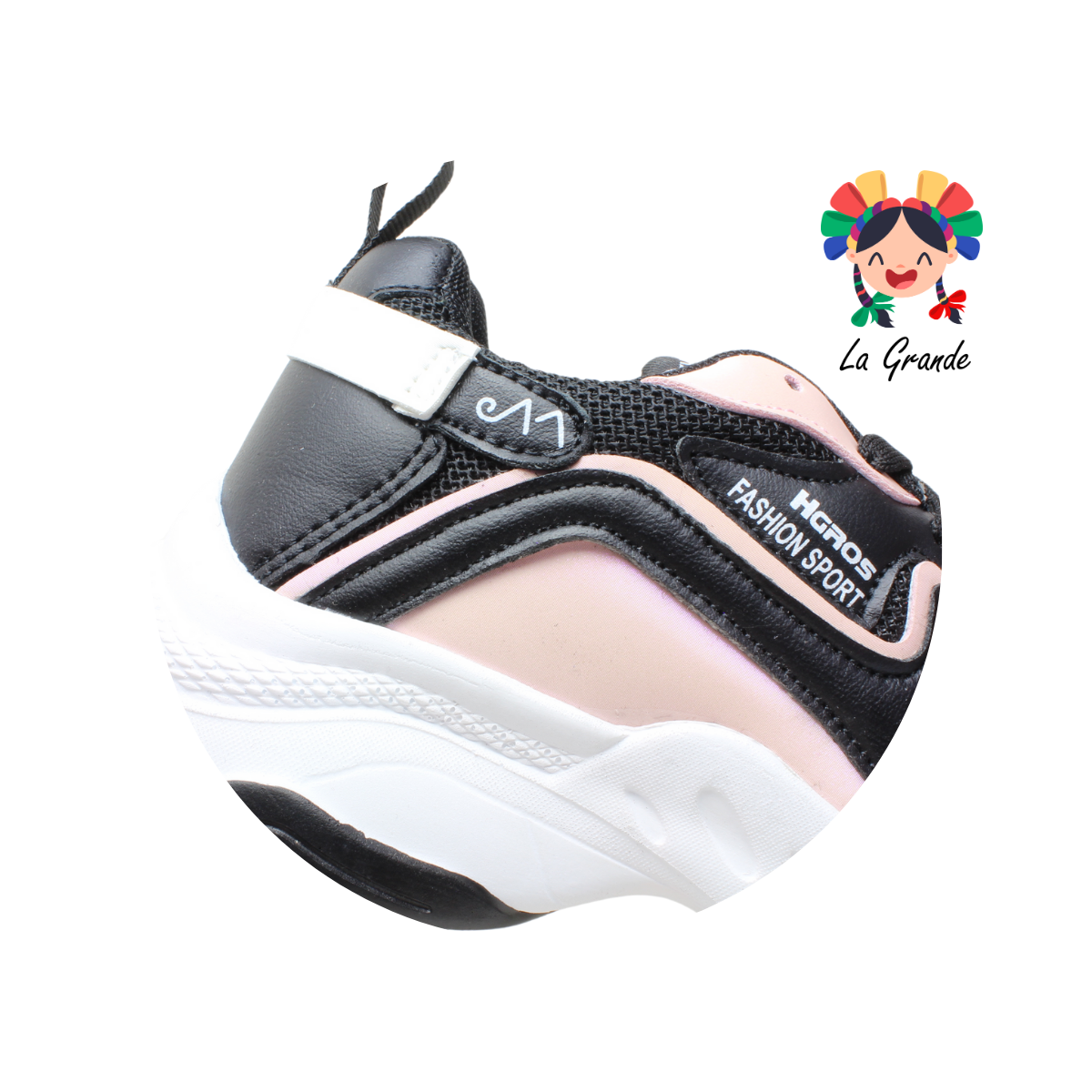301 H-GROSS Ngo Rosa Ivory Tenis Deportivo para Dama