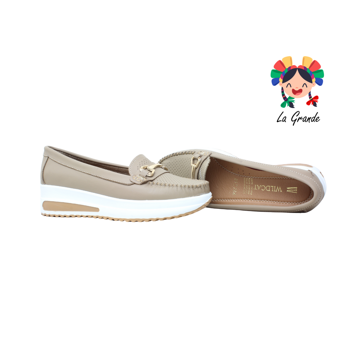 228 WILDCAT Topo Piel Zapato Casual para Dama