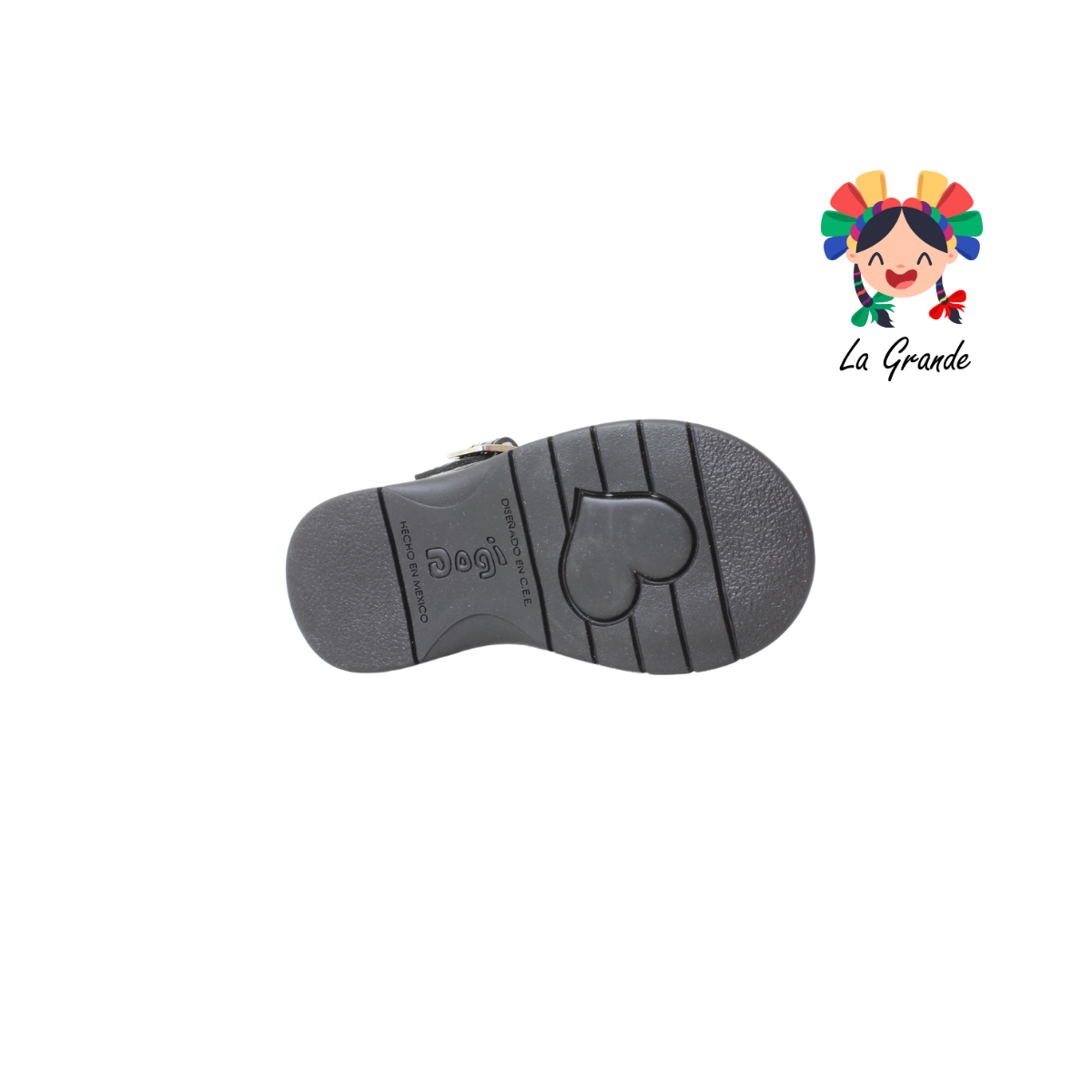 2295 DOGI Negro Charol Zapato Escolar para Niña