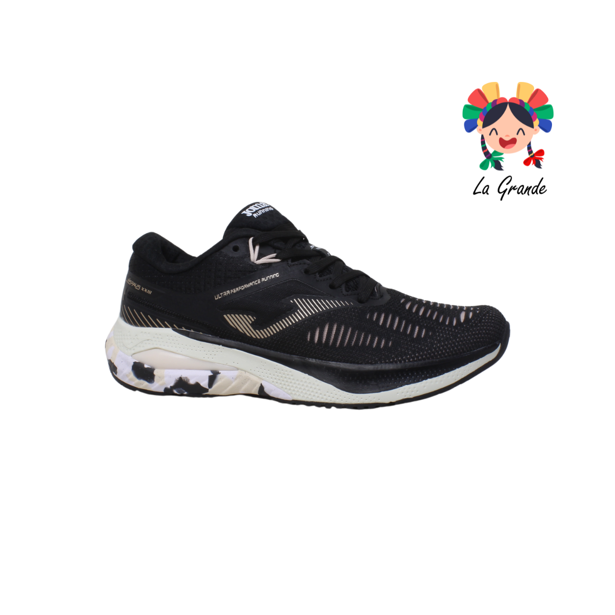 2301 JOMA Negro Tenis Deportivo para Joven y Dama