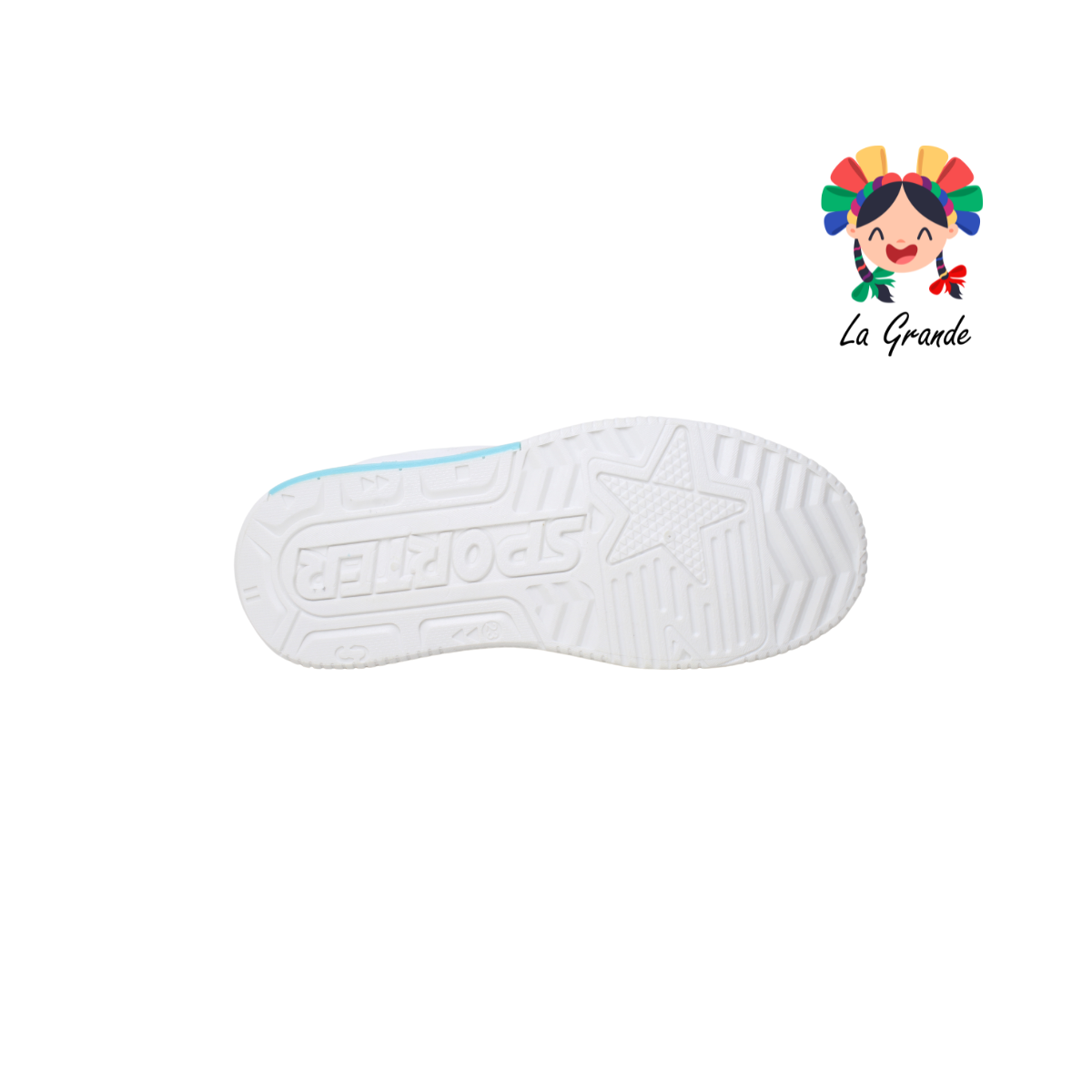 2316A-1C FOSUM Blanco Azul Sint Tenis Casual para Dama