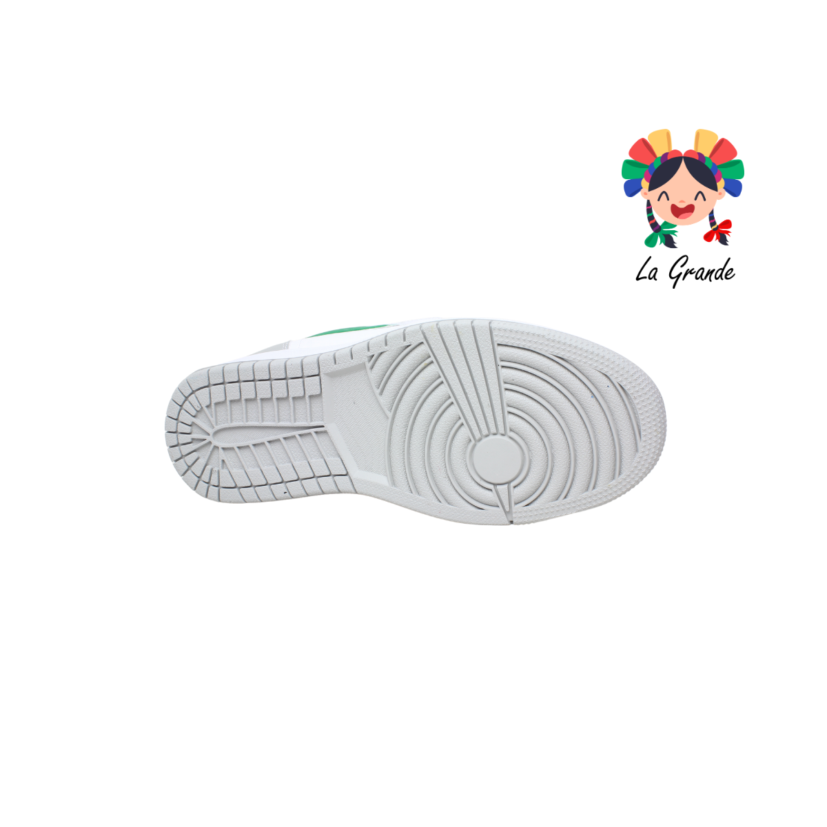 023 APT Bco Gris Vde Tenis Casual para Dama, Joven y Caballero