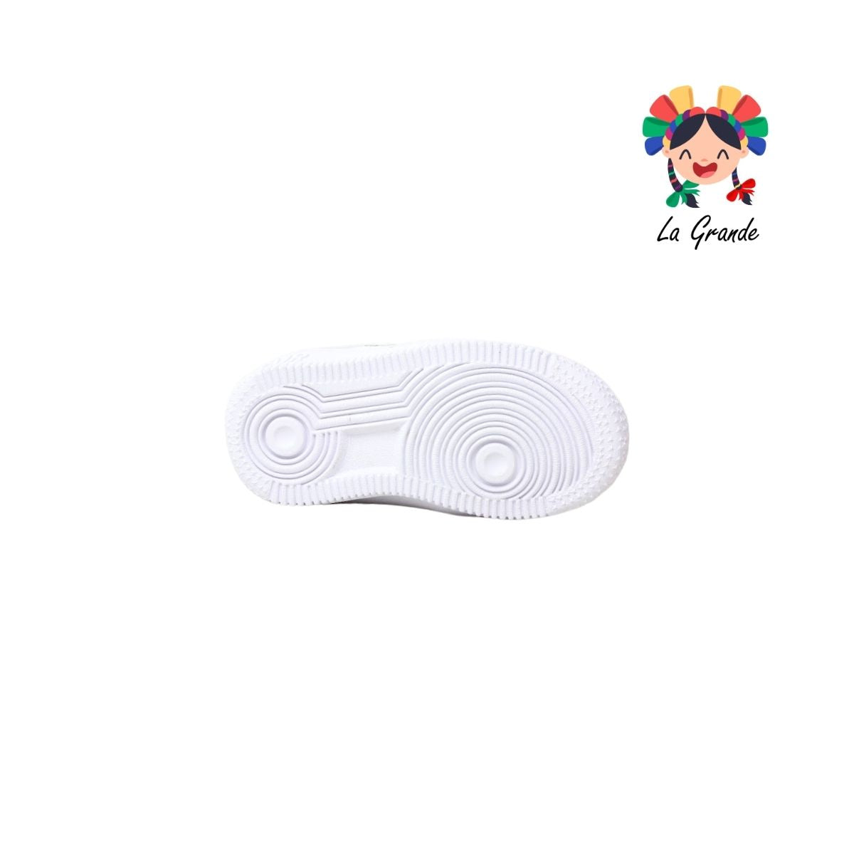 238 H-GROSS Blanco Blanco Tenis Escolar para Niña y Niño