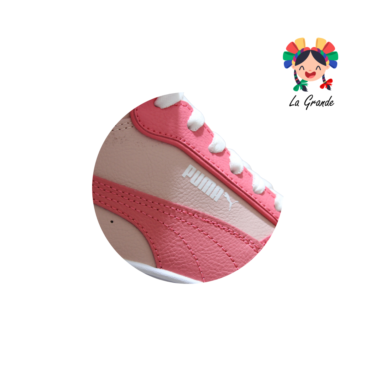 3887 PM Rosa Fiusha Tenis Casual Importado Original para Dama